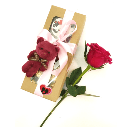 Rabbit & Roses Hand Bouquet | VA16 - Jade Valley Gifts & Floral Design Centre
