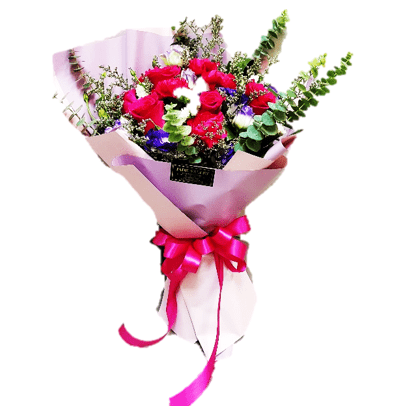 Roses Hand Bouquet | BQ167 - Jade Valley Gifts & Floral Design Centre