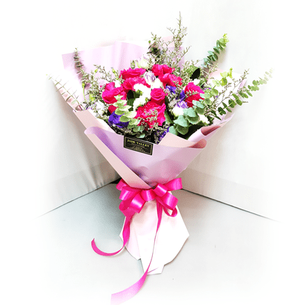 Roses Hand Bouquet | BQ167 - Jade Valley Gifts & Floral Design Centre