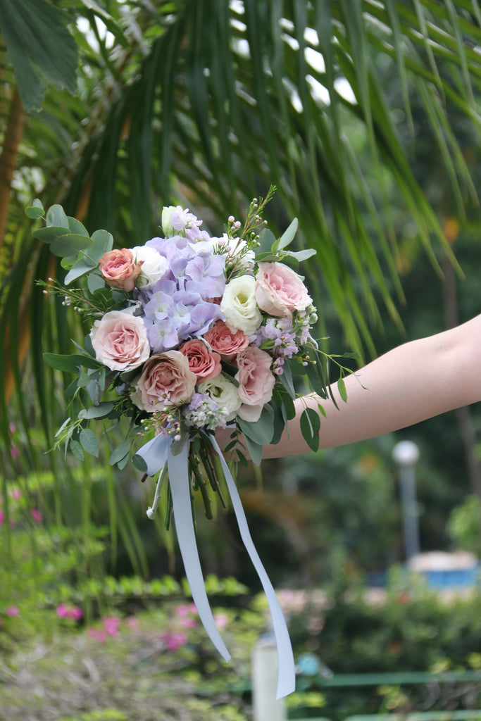 Wedding Bridal Bouquet with corsage | WDB27 - Jade Valley Gifts & Floral Design Centre