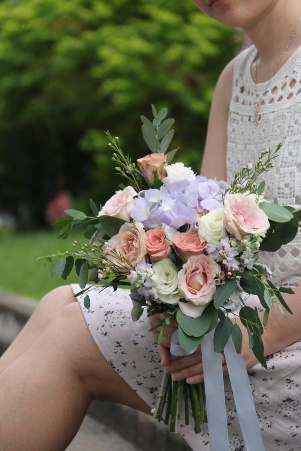 Wedding Bridal Bouquet with corsage | WDB27 - Jade Valley Gifts & Floral Design Centre