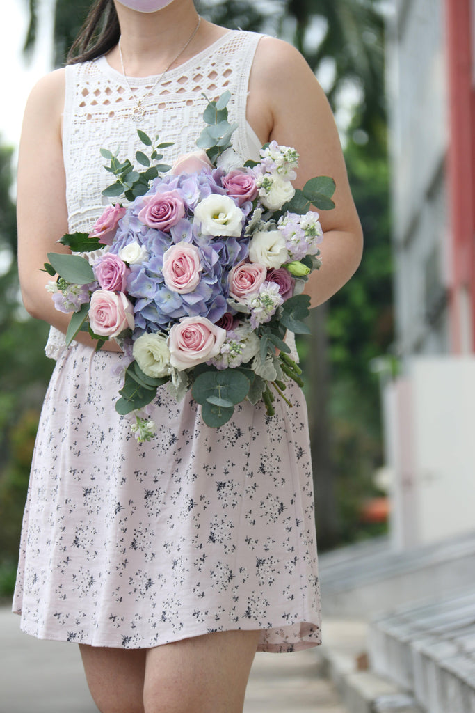 Wedding Bridal Bouquet with Corsage | WDB28 - Jade Valley Gifts & Floral Design Centre