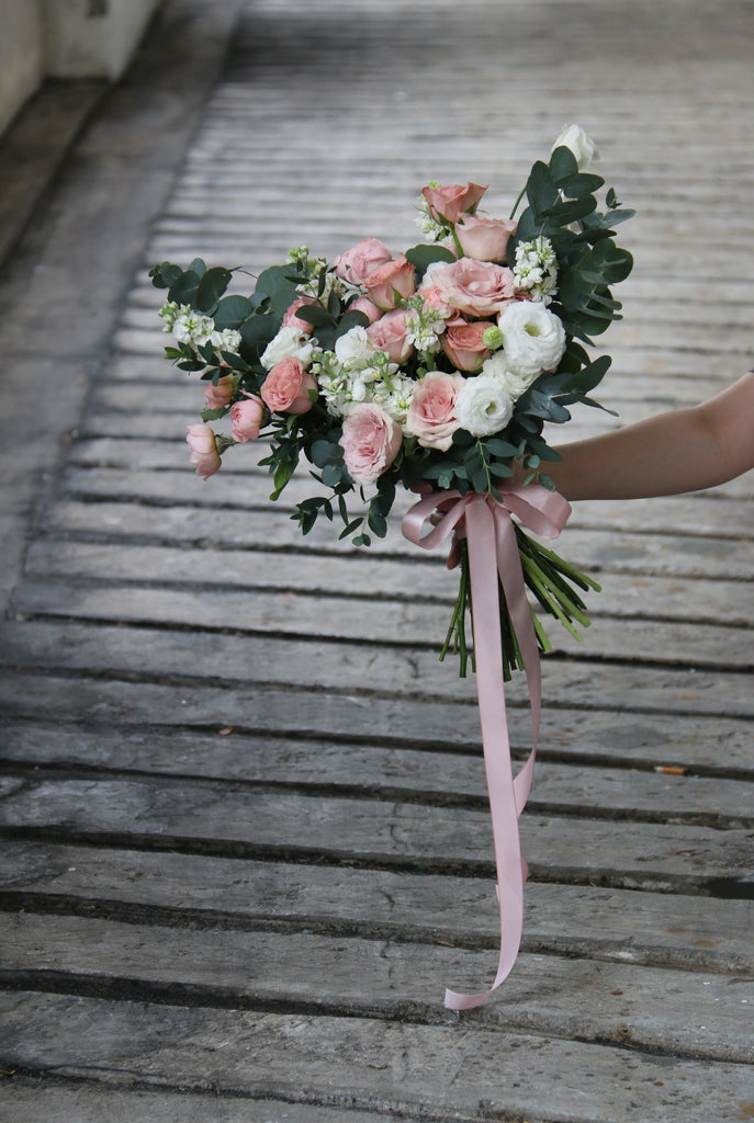Wedding Bridal Bouquet with Corsages | WDB22 - Jade Valley Gifts & Floral Design Centre