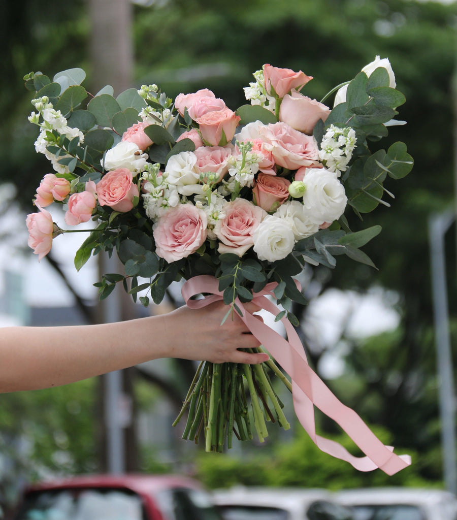 Wedding Bridal Bouquet with Corsages | WDB22 - Jade Valley Gifts & Floral Design Centre