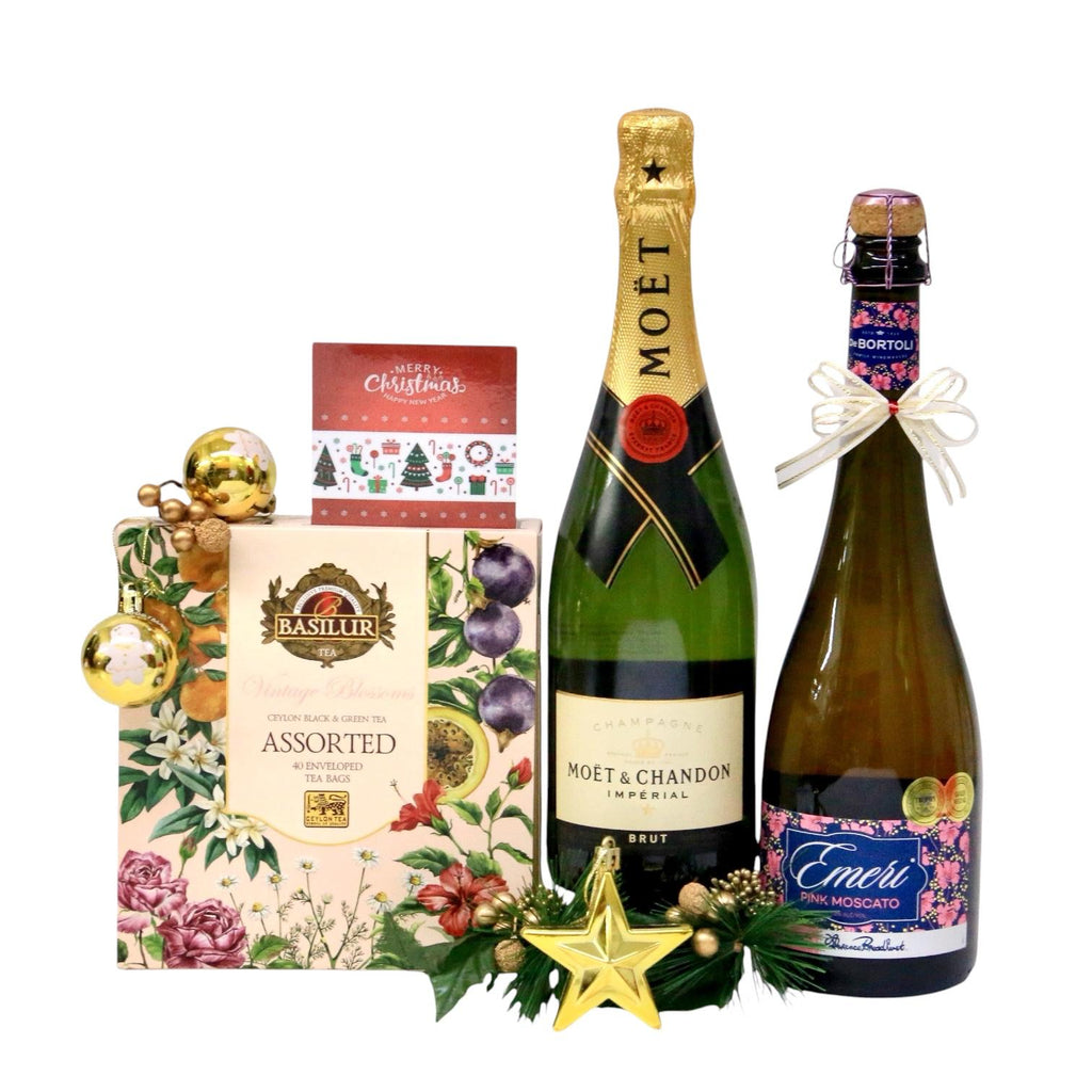 Christmas Champage & Honey  | MA57 - Jade Valley Gifts & Floral Design Centre