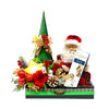 Christmas Musical Santa Claus with Flowers | MF10 - Jade Valley Gifts & Floral Design Centre