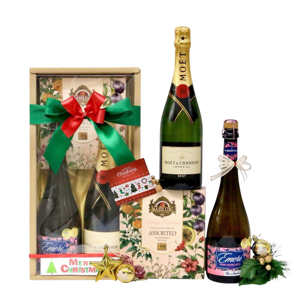 Christmas Champage & Honey  | MA57 - Jade Valley Gifts & Floral Design Centre