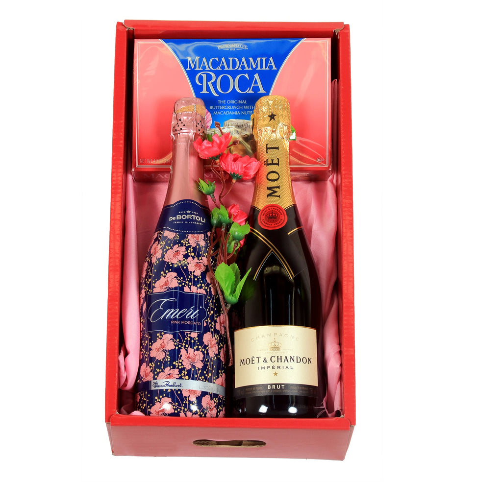CNY Champagne & Wines Gift  Hamper | CB370 - Jade Valley Gifts & Floral Design Centre