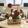 Valentine's Day Rose & Eustoma Bouquet | Easy to Carry & Display | VT9 - Jade Valley Gifts & Floral Design Centre