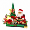 Christmas Musical Santa Claus with Flowers | MF76 - Jade Valley Gifts & Floral Design Centre