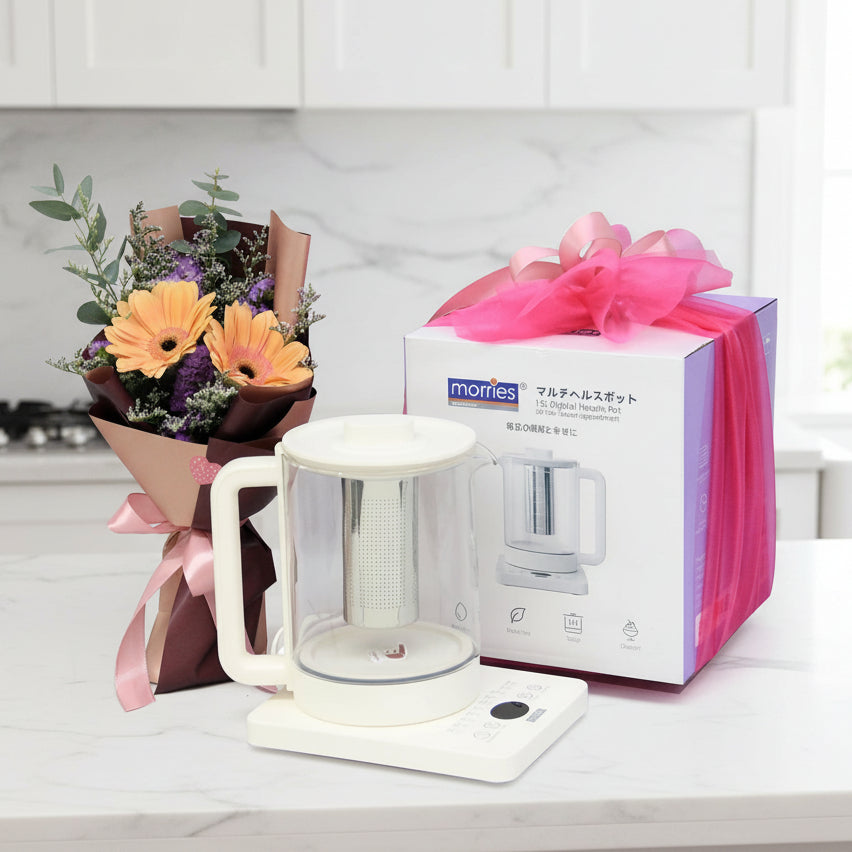 Fresh Cut Bouquet with Digital Health Pot | GT265 - Jade Valley Gifts & Floral Design Centre