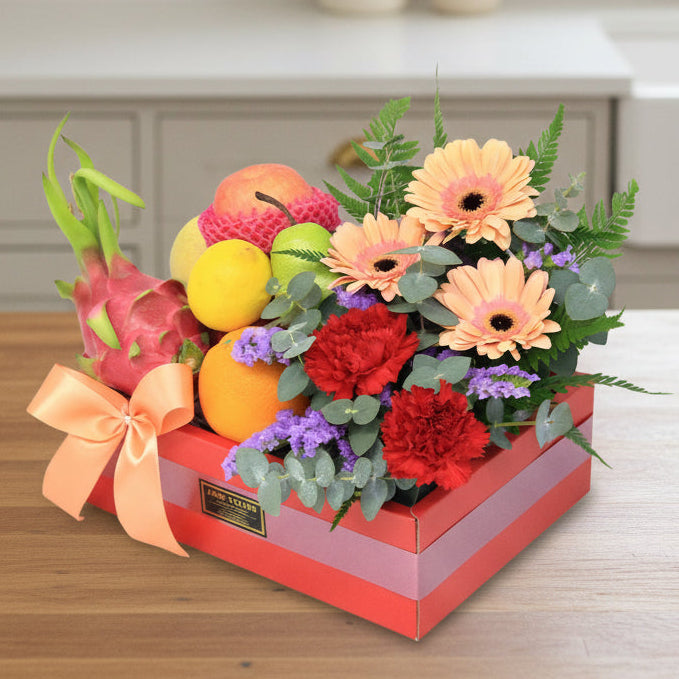 Fruit & Flowers Get Well Basket | FF149 - Jade Valley Gifts & Floral Design Centre