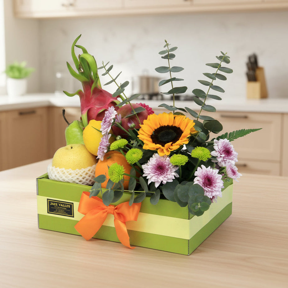 Fruits & Sunflowers Get Well Hamper | FF147 - Jade Valley Gifts & Floral Design Centre