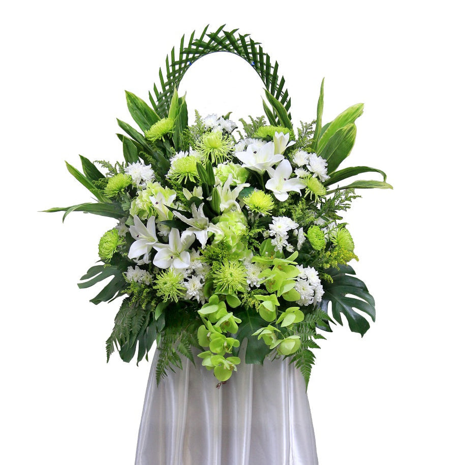 Arched Conoldence Wreath | W647 - Jade Valley Gifts & Floral Design Centre