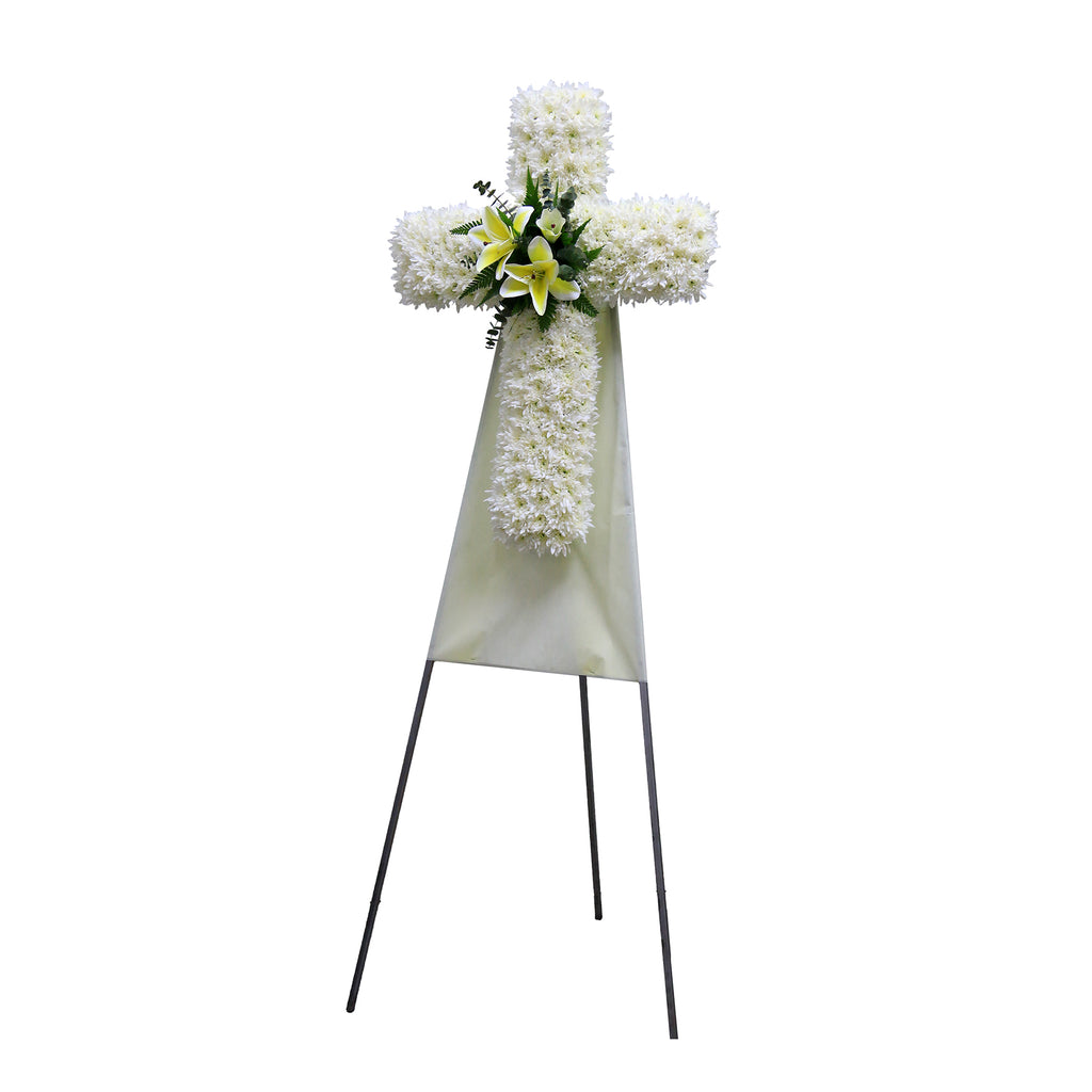 Cross Wreath | C423 - Jade Valley Gifts & Floral Design Centre