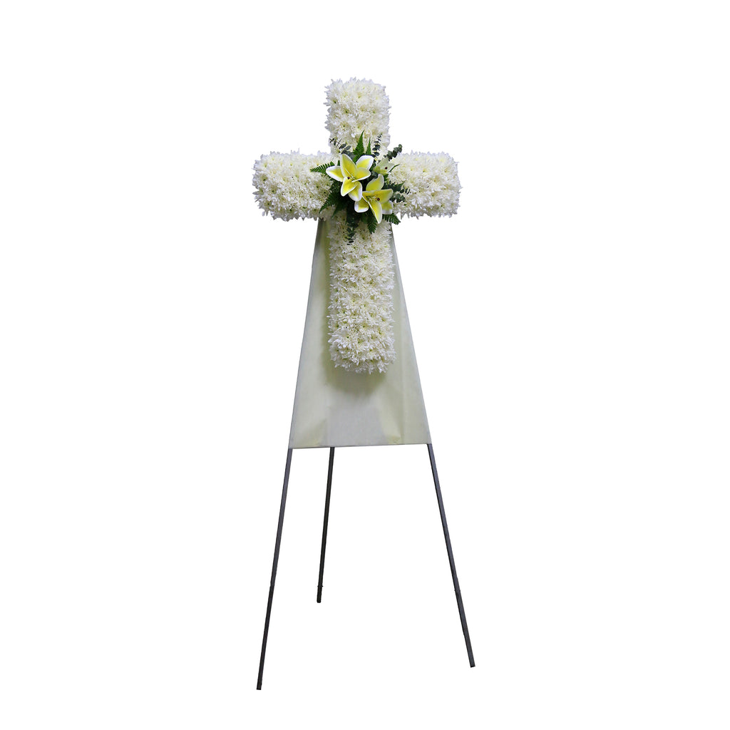 Cross Wreath | C423 - Jade Valley Gifts & Floral Design Centre