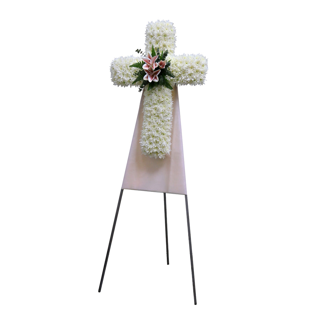 Cross Wreath | C423 - Jade Valley Gifts & Floral Design Centre