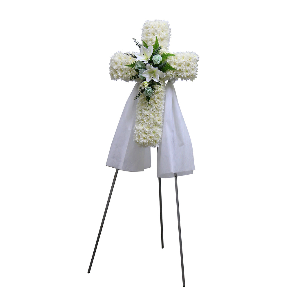 Signature Cross Wreath | C422 - Jade Valley Gifts & Floral Design Centre