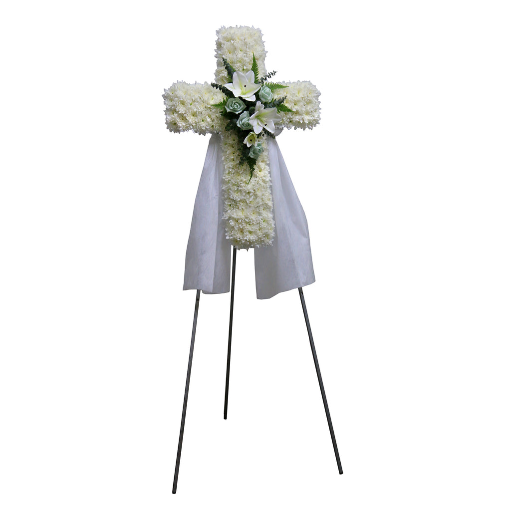 Signature Cross Wreath | C422 - Jade Valley Gifts & Floral Design Centre