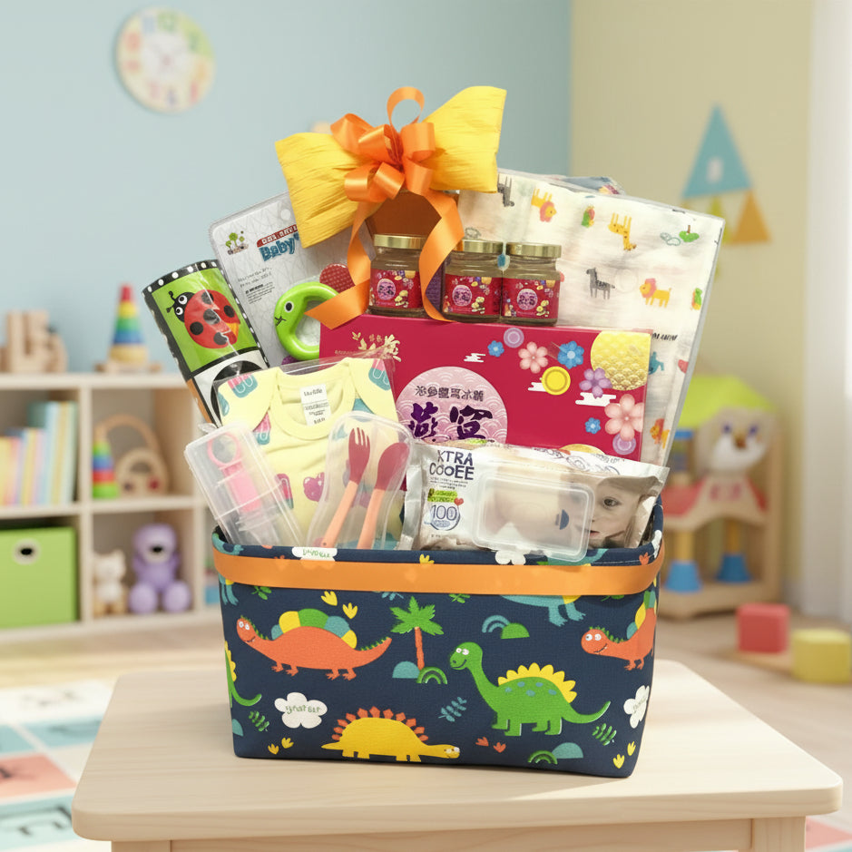 Baby Hamper Essentials with Bird's Nest | B297 - Jade Valley Gifts & Floral Design Centre