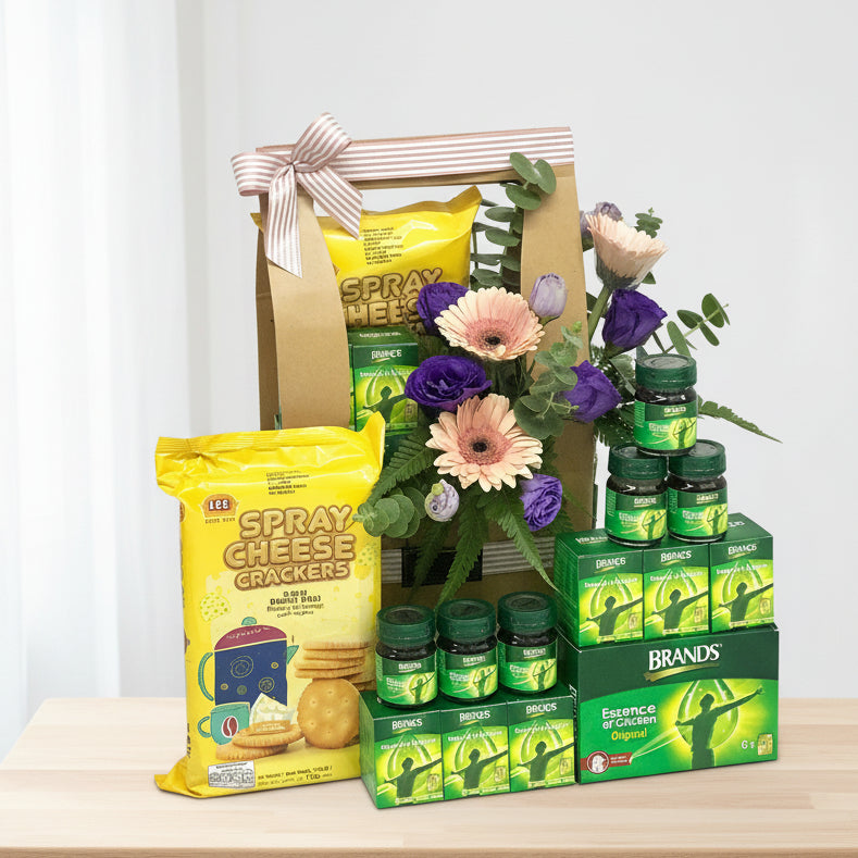 Fruits with Health Food Get Well Hamper | HF182 - Jade Valley Gifts & Floral Design Centre