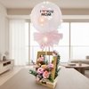 'I love Mom' Light Up Balloon with Fresh Cut Flowers | GT276A-B - Jade Valley Gifts & Floral Design Centre