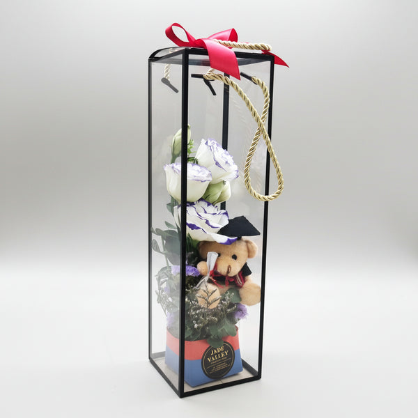 Graduation Flowers and Graduation Bear | GT261 - Jade Valley Gifts & Floral Design Centre