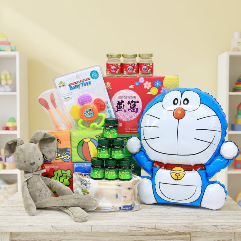 Baby Hamper with Toy Box & Balloon | B301 - Jade Valley Gifts & Floral Design Centre