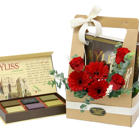 Flowers with Premium Handmake Soap  | GT286 - Jade Valley Gifts & Floral Design Centre