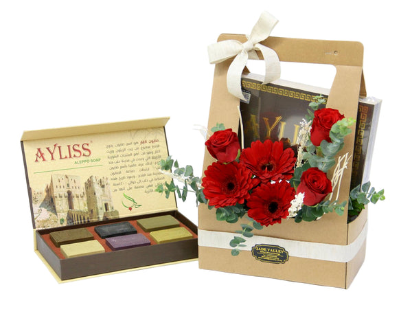 Flowers with Premium Handmake Soap  | GT286 - Jade Valley Gifts & Floral Design Centre