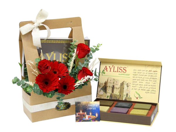 Flowers with Premium Handmake Soap  | GT286 - Jade Valley Gifts & Floral Design Centre