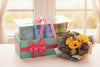Health Foods Hamper with Bouquet | HF275 - Jade Valley Gifts & Floral Design Centre