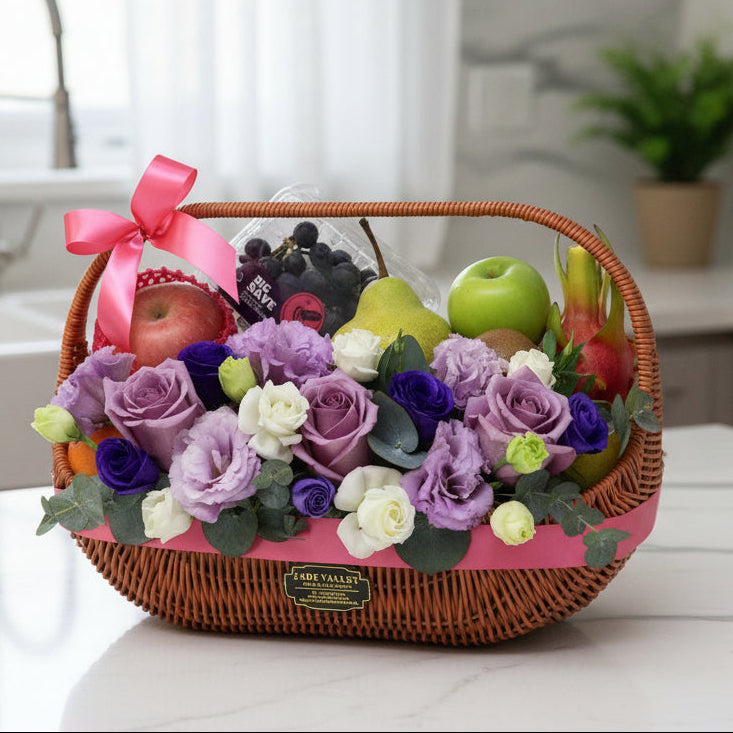 Fruit & Flowers Get Well Basket | FF179 - Jade Valley Gifts & Floral Design Centre