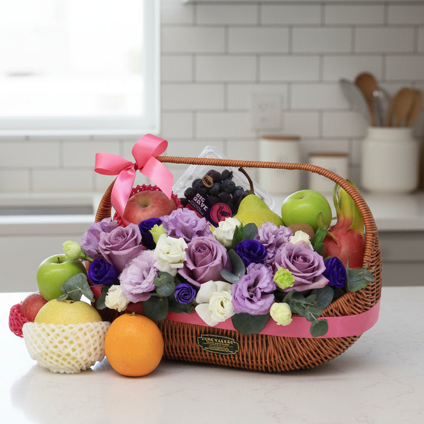 Fruit & Flowers Get Well Basket | FF179 - Jade Valley Gifts & Floral Design Centre