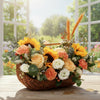 Sunflowers & Roses Table Arrangement | TB168 - Jade Valley Gifts & Floral Design Centre