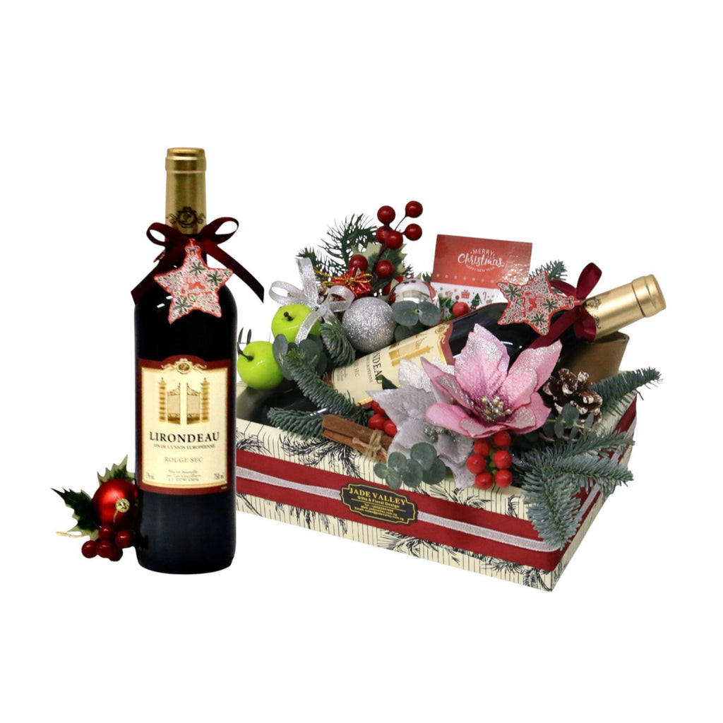 Christmas Floral & Wine | MF68 - Jade Valley Gifts & Floral Design Centre