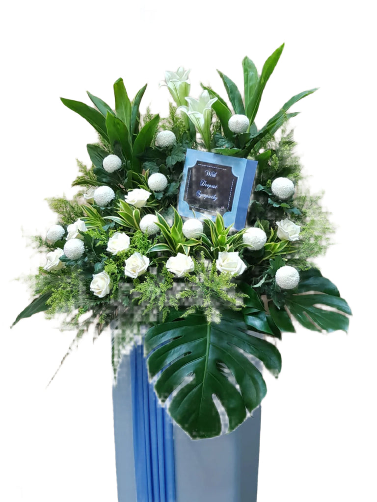 Condolence Flower Funeral Wreath | W621 - Jade Valley Gifts & Floral Design Centre