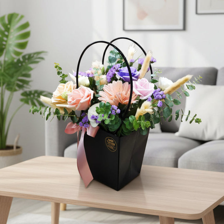 Flower Box with Pink Gerbera Daisies | TB148 - Jade Valley Gifts & Floral Design Centre