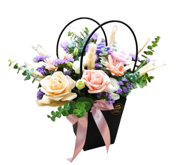 Flower Box with Pink Gerbera Daisies | TB148 - Jade Valley Gifts & Floral Design Centre