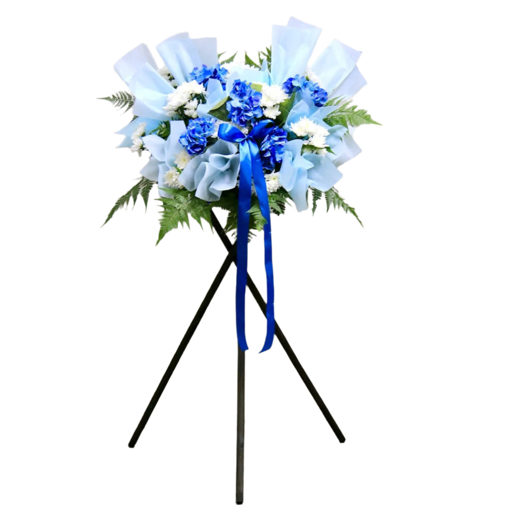 Condolence Wreath on Tripod Stand | W650 - Jade Valley Gifts & Floral Design Centre