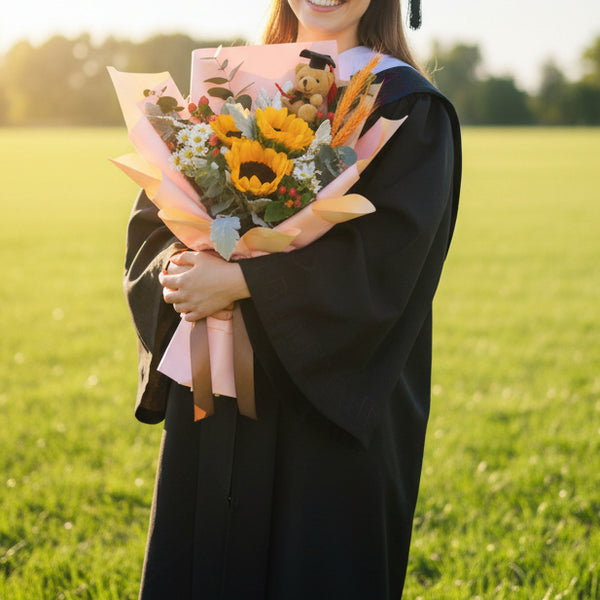Sunflower Hand Bouquet | BQ172 - Jade Valley Gifts & Floral Design Centre