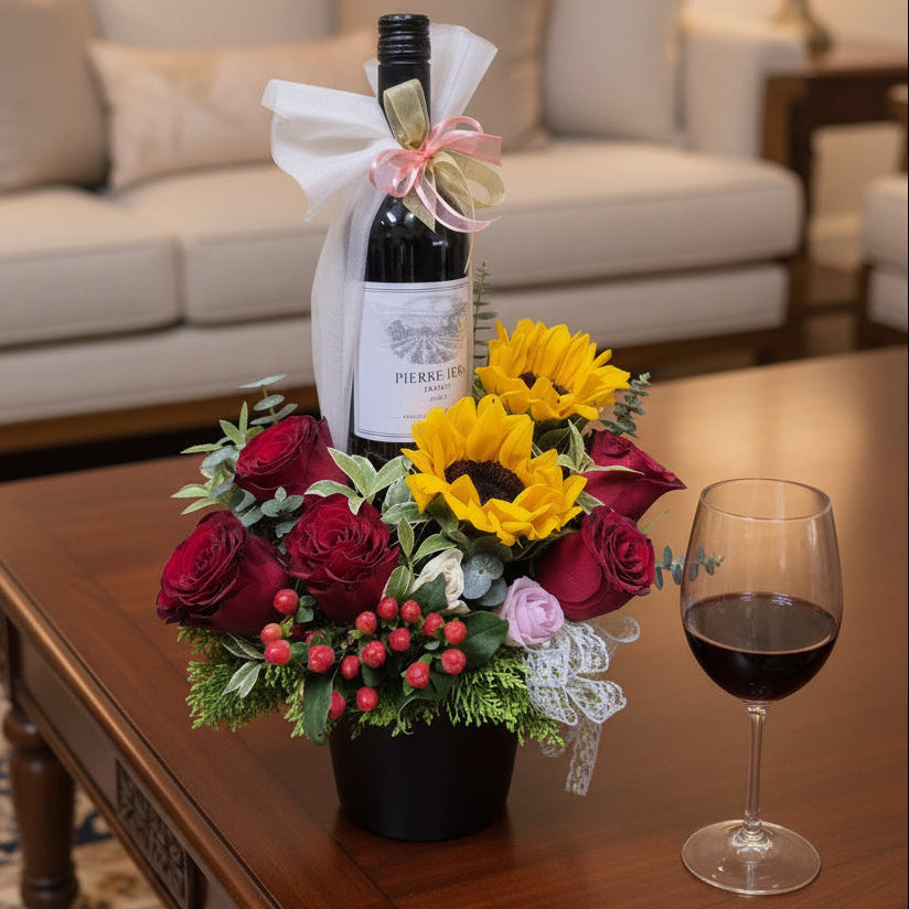 Flowers & Wine | GT232 - Jade Valley Gifts & Floral Design Centre