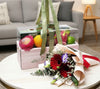Health Foods Hamper with Bouquet|HF245 - Jade Valley Gifts & Floral Design Centre