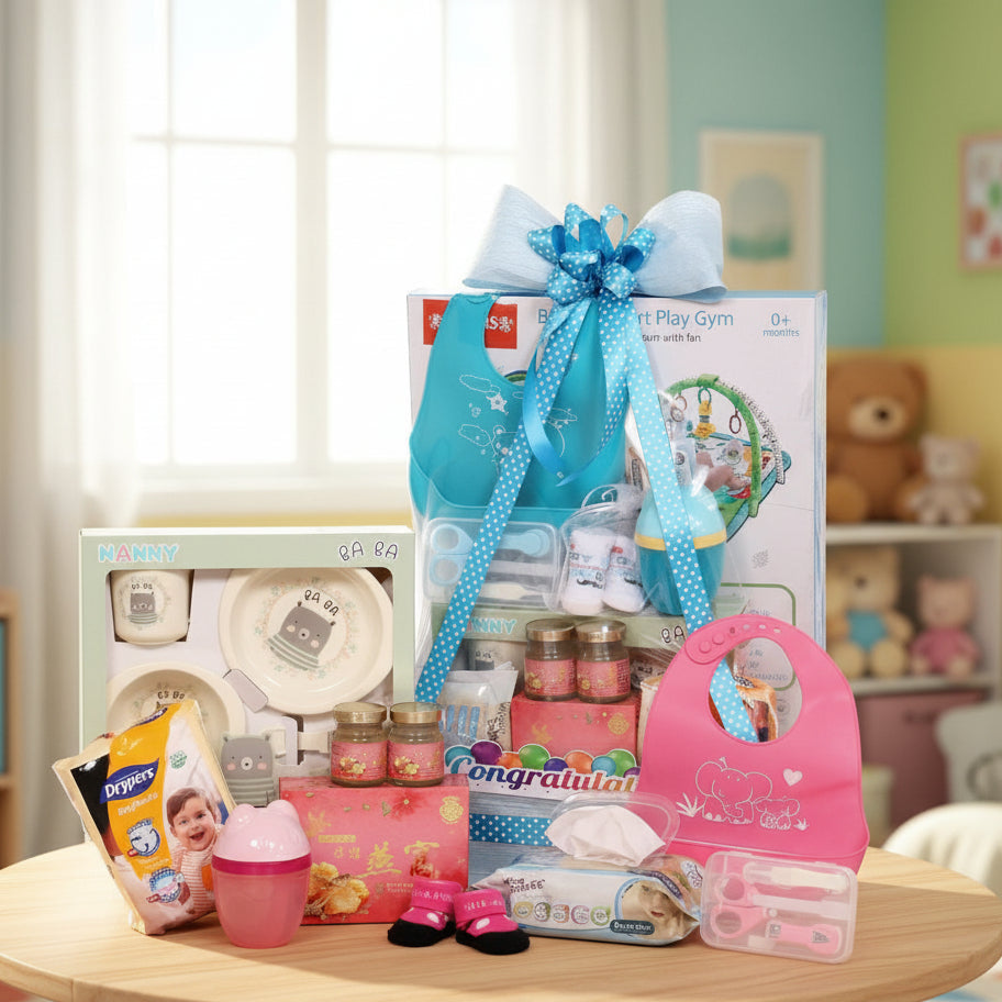 Baby Bliss Hamper - Boy and Girl Options | B266 - Jade Valley Gifts & Floral Design Centre