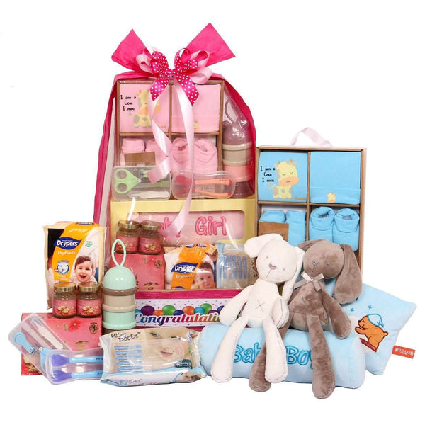 Baby Essentials Hamper - Boy & Girl Options | B265 - Jade Valley Gifts & Floral Design Centre