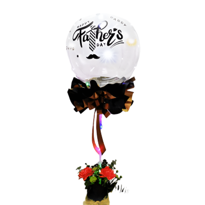 Balloon with Flowers | GT246 - Jade Valley Gifts & Floral Design Centre