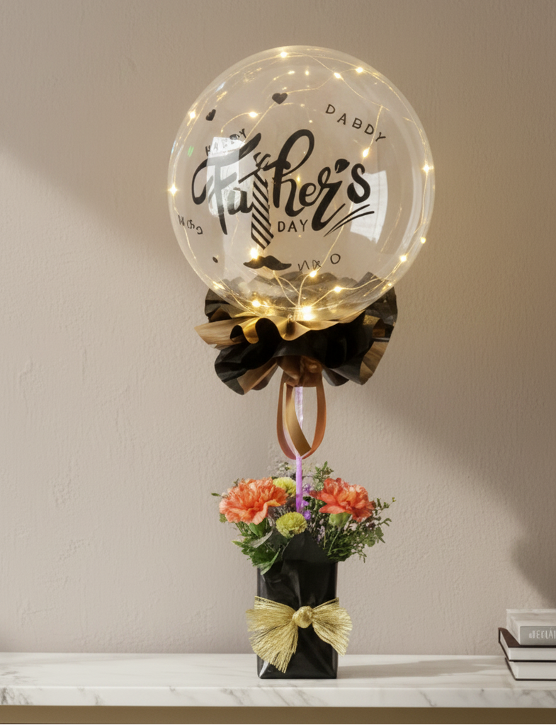 Balloon with Flowers | GT246 - Jade Valley Gifts & Floral Design Centre