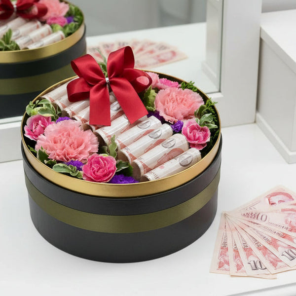 Money Box Flowers | MD120 - Jade Valley Gifts & Floral Design Centre