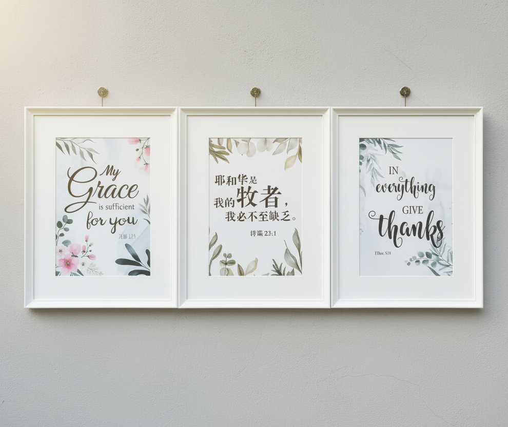Christian Bible Verse Art Print | GT256 - Jade Valley Gifts & Floral Design Centre