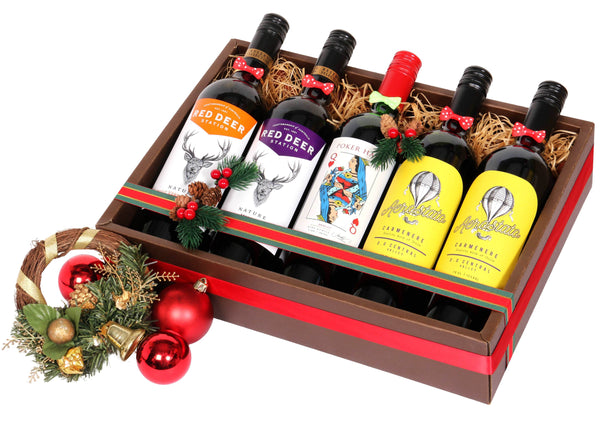 Christmas Wines Hamper | MA209 - Jade Valley Gifts & Floral Design Centre